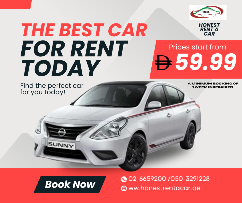 Ramadan offer for Sunny and all saloon and seven seater.
