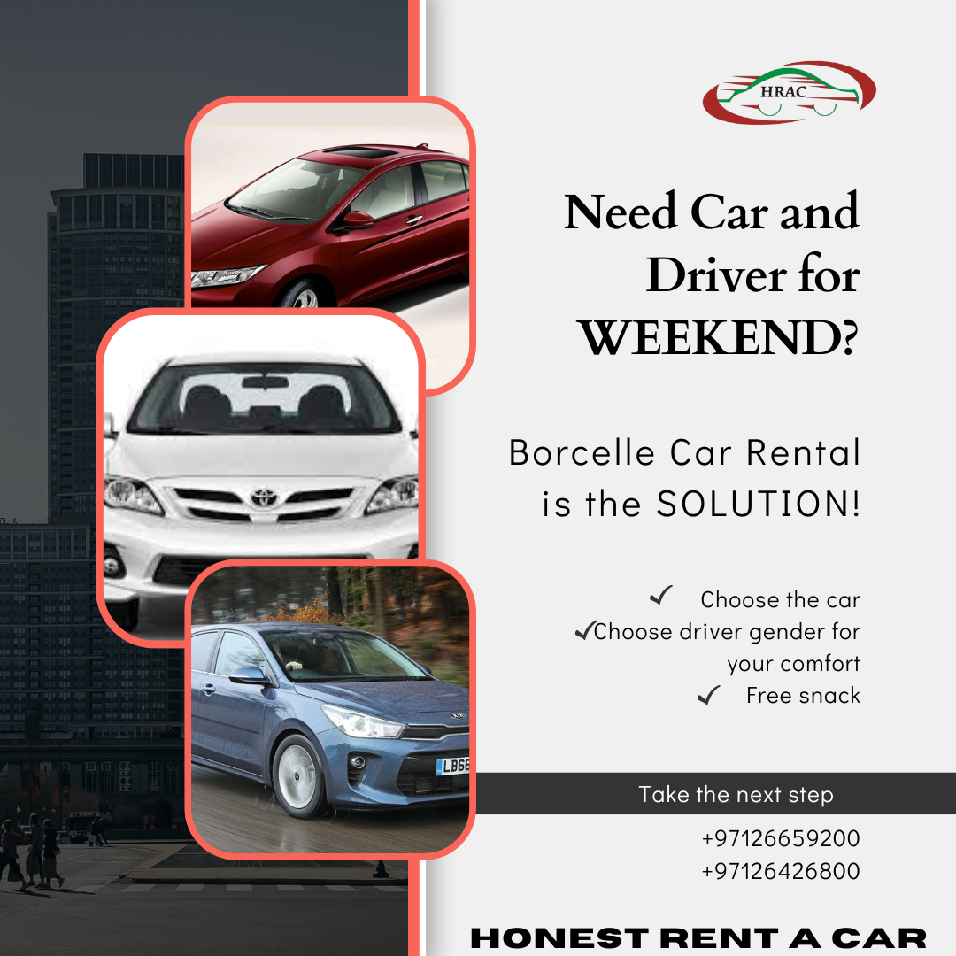 Weekend car rental.