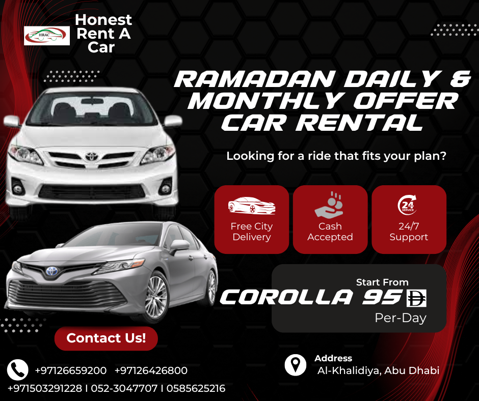 Ramadan offers for corolla.